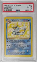 V1692: 1999: Vaporeon: 28/64: Jungle: 1ST Edition: PSA: 8: NM-MT: 102261351